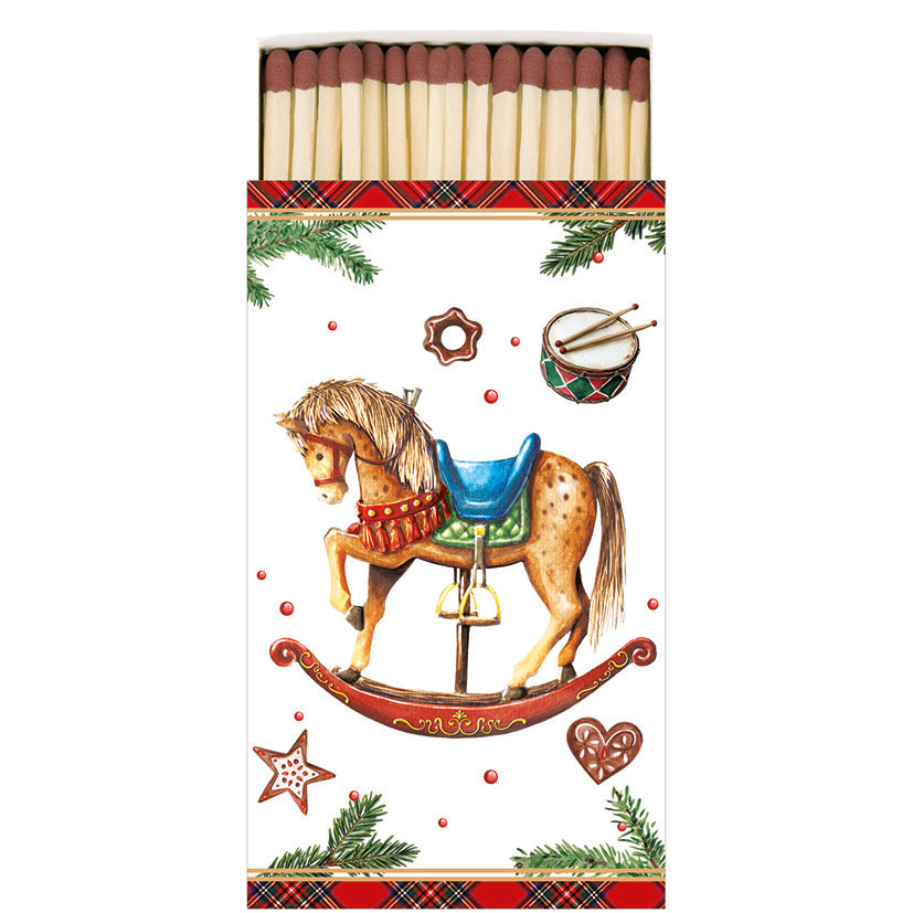 Weihnächtliches Schaukelpferd Streichhölzer