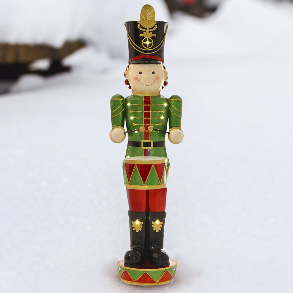 Statue Trommlerknabe mit LED