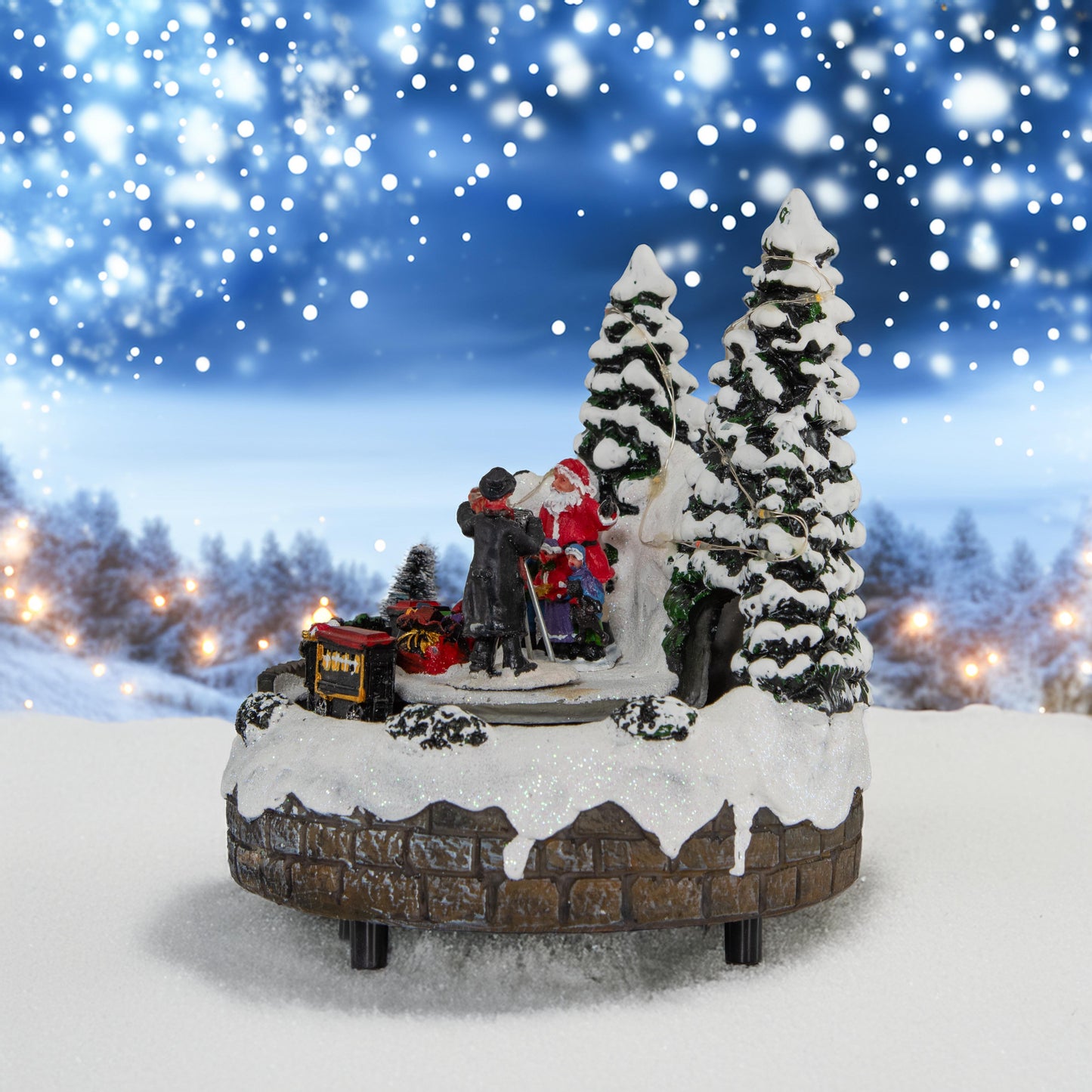 Weihnachtsmann mit Fotograf