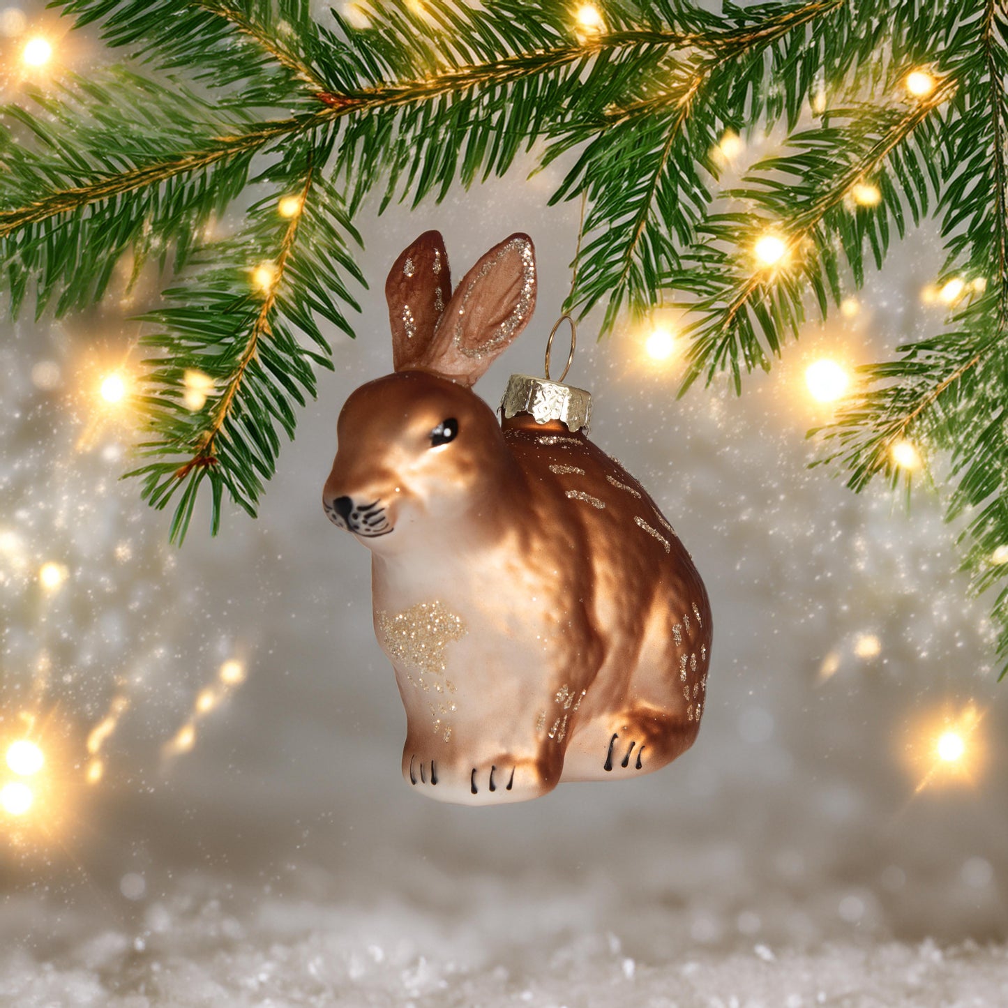 Hase mit Glitzerstreifen