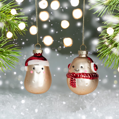 Happy Potatoe mit Schal und Ohrwärmer