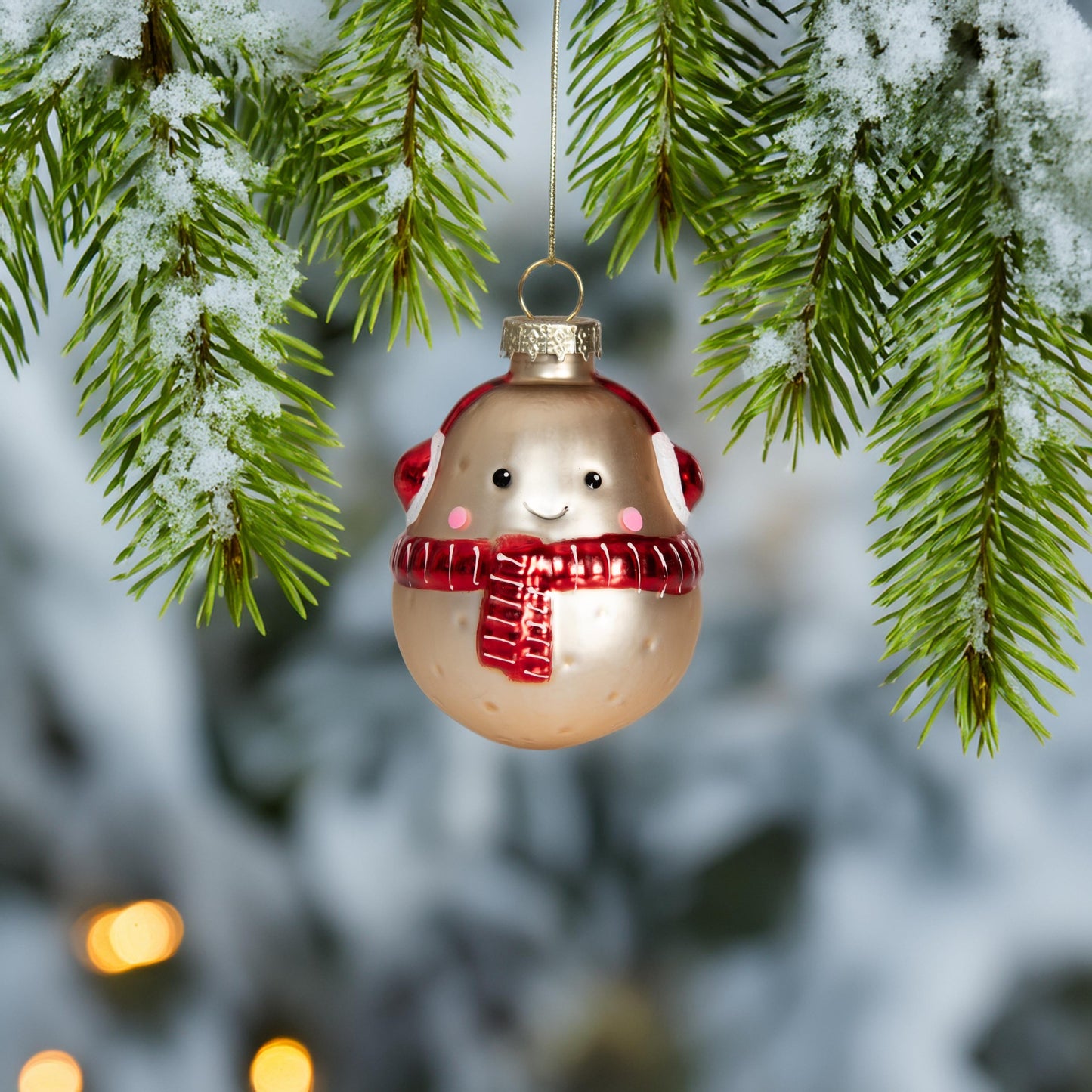 Happy Potatoe mit Schal und Ohrwärmer