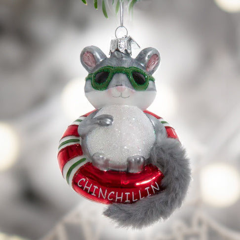 Weihnachtskugel Chinchilla